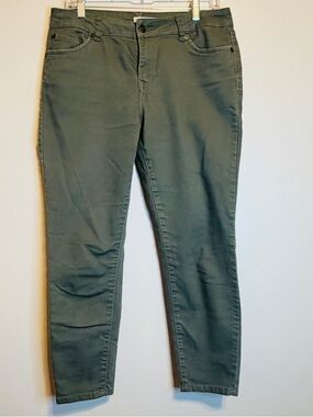 Artisan Ny Olive Skinny Pants - Deep Olive Green